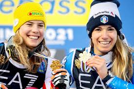 Holdener was centimeters away from missing out on gold, as her teammate gisin looked to be on pace to take. All About Michelle Gisin
