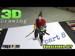 Who is the biggest hacker in free fire? 3d Drawing Subscriber Set Bundle Part 8 Drawing Free Fire Youtube In 2020 3d Drawings Fire Drawing Drawings