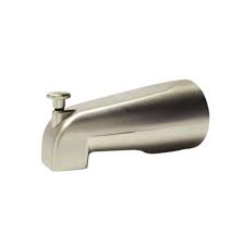 1/2 ips female inlet for front mount (accepts 3 pipe from wall) adapter included to fit 1/2 or 3/4 male iron pipe threads at wall end of spout. Upc 739236501875 Sioux Chief Smartspout Satin Nickel Tub Spout With Adapter Kit Upcitemdb Com