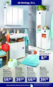 Vasagle spiegelschrank fürs bad, wandschrank, badschrank mit höhenverstellbaren regalebenen, sanft schließende scharniere, badezimmer, 54 x 15 x 55 cm, weiß bbk21wt. Aldi Sud Prospekt Angebote Ab 12 04 2021 Bis 17 04 2021 Seite 4 Aldi Angebote