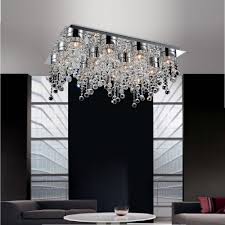 Crystal World Monica 12 Light Chrome Flushmount Cwi Lighting Creative Lighting Fixtures Led Ceiling Lights