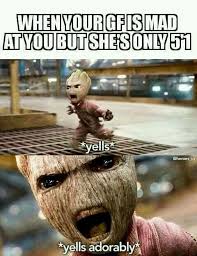 When Your Girlfriend Is Mad At You But She S Only 5 1 Funny Pictures Marvel Funny