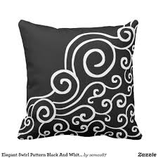 Black And White Throw Pillows For Couch Elegant Swirl Pattern Black And White Decorative Throw Pillow Zazzle Com White Decorative Pillows Large Decorative Pillows Pillow Decorative Bedroom