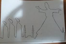 Puskurtme Teknigi Ve Sablon Kullanimi Ile Semazenler Okul Oncesi Etkinlikleri Sablon Baski Boyama Sayfalari Okul Oncesi