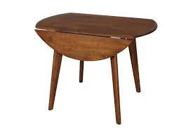 Drop side tables are constructed of stone and metal and are offered in three models. Drop Side Round Dining Table Solid Timber Teak 600mm