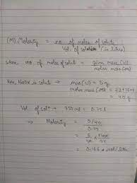 Molarity (m) is defined as moles of solute per liter of solution. What Is The Molarity Of 5 00 G Of Naoh In 750 0 Ml Of Solution Quora
