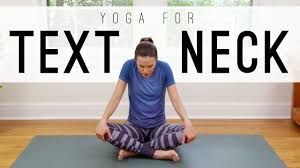 Yoga For Text Neck Is A 28 Min Feel Good Practice This All Levels Practice Is Useful For Counteracting The Effects Of Ph Yoga With Adriene Neck Yoga Text Neck