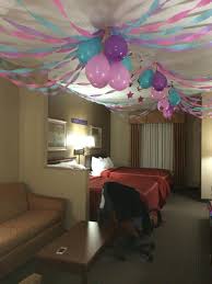 31 Stunning Decorating Ideas Birthday Surprise With Images Hotel Birthday Parties Sleepover Birthday Parties Birthday Party At Home