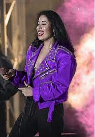 Selena Quintanilla Purple Leather Jacket Selena Quintanilla Outfits Selena Quintanilla Fashion Selena Quintanilla
