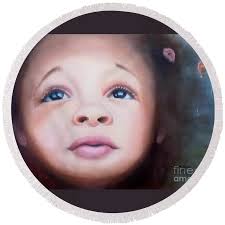 Wonderment Round Beach Towel by Marlene Book