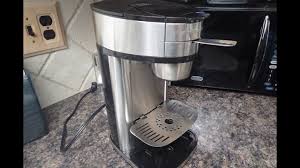 Lift lid and pour water from carafe into reservoir. Hamilton Beach Scoop Coffee Maker Youtube