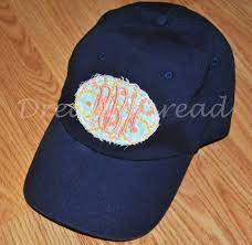 Monogram Ragged Patch Hats Baseball Cap Personalized Hat Preppy Monogram Baseball Hat Made To Order Preppy Monogram Baseball Hats Monogram Baseball Hat