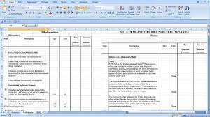 Bill of quantities excel template. Download Bill Of Quantities Spreadsheet Home Construction Cost Construction Cost New Home Construction