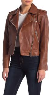 Walter Baker Liz Leather Crop Moto Jacket Nordstrom Rack Lamb Leather Jacket Cropped Moto Jacket Brown Moto Jacket