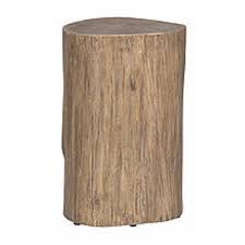 Diy geometric log side table. Log Side Table Stool Natural Green Design Gallery