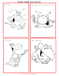 Dltk's crafts for kids printable valentine's day cards. Color Bookloring Valentines Cards Halloween Pages Free Svg Files Downloads With Crayon Holders Art Print Axialentertainment