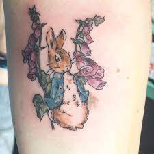 Peter Rabbit Tattoo Beatrix Potter Illustration By Kat At House Of Tattoo Tacoma Washington Rachelmbt Peter Rabbit Tattoos Rabbit Tattoos Tattoos