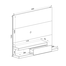 Volviendo al ejemplo anterior de una pantalla de 50 pulgadas, cuya diagonal ya hemos visto que mide 127 cm pasando las pulgadas a centímetros, tendríamos que para. Compre Painel Suspenso Para Tv De Ate 50 Polegadas Kd1601 Quidita Preto Marabraz