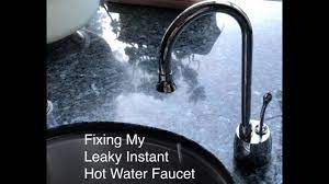 Two nights ago our tub faucet developed a leak on the hot water side. Fixing My Leaky Instant Hot Water Faucet Youtube