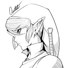 Lips are often simplified down to a line, but some styles or characters are blessed with a little more shape. Loz Mg Link Ink By Aeridis On Deviantart