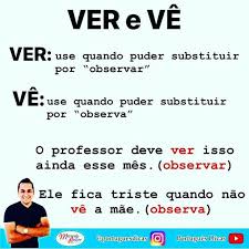 Jp Ver E Ve Em 2020 Dicas De Portugues Dicas De Ensino Dicas De Redacao