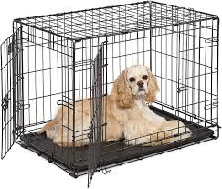 The hard part is figuring out what the best dog the crate market is teeming with products that tempt with various features and aesthetic appeal. Amazon Com Dog Crate Midwest Icrate 30 Inch Double Door Folding Metal Dog Crate W Divider Panel Floor Protecting Feet Leak Proof Dog Tray 30l X 19w X 21h