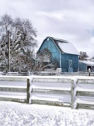 Winter Blues Old Barns Blue Barns Country Barns
