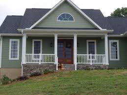 Green Cottage Mini Farm House House Paint Exterior Green House Paint Exterior Green Exterior House Colors