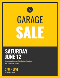 Find garage sales in your local trenton community! Garage Sale Event Poster