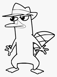 Platypus coloring page1 from the australian animals coloring pages section of fun with pictures.com. Transparent Perry The Platypus Png Perry The Platypus Coloring Page Png Download Kindpng