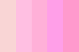 Pairing pastels of more saturated versions of the same color is a great way to add depth to an otherwise simple color palette. Pastel Pink Shades Color Palette