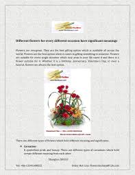 Admiration, mother's love, good luck etc., 3. Different Flowers For Every Different Occasion Have Significant Meanings By 8848flower Issuu