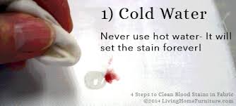 The key is to use saliva. Upholstery Cleaning Tips 4 Steps To Get Blood Stains Out Of Fabric Naturalupholstery Com