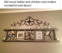 Old Wooden Ladder Decor Old Wood Ladder Home Diy Home Decor