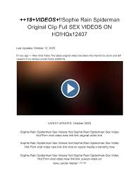 Sophie Rain Spiderman Leak - Full HD