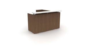 A transparent reception counter with a. Ofs Element Reception Product