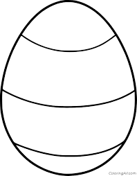 Easy easter egg coloring pages coloringstar Easy Easter Egg Coloring Page Coloringall