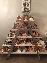 Dept 56 Christmas Village Ladder Display Diy Christmas Village Christmas Tree Village Christmas Village Display