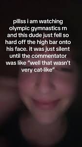 Male Gymnast from France Falls