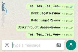 Kode yang tersembunyi tersebut akan merubah jenis huruf seperti menjadi tebal (bold), miring (italic) maupun tanda coret di tengah tulisan (strikethrough). Tips Whatsapp Teks Bold Italic Strikethrough Jagat Gadget