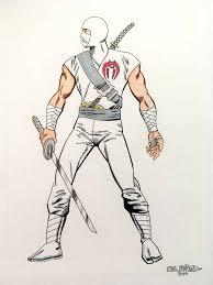 The love interest of snake eyes. Original Art G I Joe Storm Shadow By Joe Delbeato Herb Trimpe Brooklyn Comic Shop