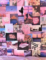 Vintage pastel dark aesthetic background aesthetic wallpaper nature background neon art pink abstract sky retro white desktop backgrounds flowers. Pink Aesthetic Pretty Large A4 Size Wall Collage Kit Room Etsy