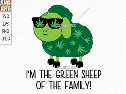 Green Sheep SVG Design 420 Weed Svg Funny Svg Digital | Etsy Canada