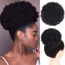 Whether your hair is natural or chemically treated, it will help you grow your hair healthier and longer so that you can forget about the days of searching up and down and not arriving at a straightforward solution to grow your hair. Houyan African Fluffy Artificial Afro Woman Drawstring Puff Bun Puffs Ponytails Bun Wrap Natural Hair Styling Accessory Synthetic Chignon Aliexpress