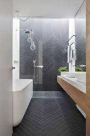 You may hear people refer to these two types of bathroom tile designs interchangeably. The Tile House Inspired Bathroom Ideas With Chevron Tiles Sa Decor Design