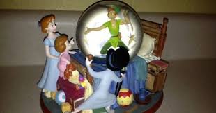 Lot 6 Peter Pan In Wendy S Room With Peter Michael Disney Snow Globe Snowglobe