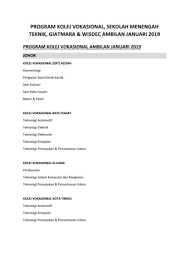 Kolej vokasional tawau atau nama ringkasnya kv tawau, merupakan sebuah kolej vokasional yang terletak di tawau, sabah. Kemasukan Murid Ambilan Januari 2020 Flip Ebook Pages 1 34 Anyflip Anyflip