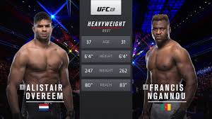 The former title challenger faces off against junio. Ufc Full Fight Video Francis Ngannou Takes Out Alistair Overeem With Monster Uppercut Mma Fighting