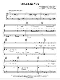 Maroon 5 Girls Like You Sheet Music Notes Chords Clarinet Sheet Music Sheet Music Notes Easy Piano Sheet Music