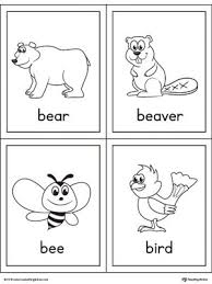 Birds That Start With The Letter B Letter B Words And Pictures Printable Cards Bear Beaver Bee Bird Letter B Abc Coloring Pages B Words